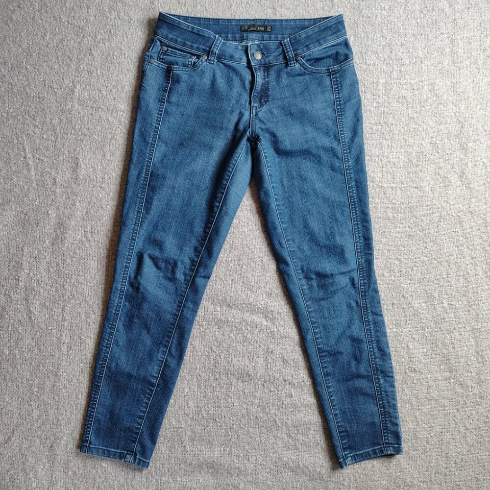 Prana Jeans Womens Size 4 (28x28) Blue Mid Rise Crop Capri W41180056 Carlotta‎